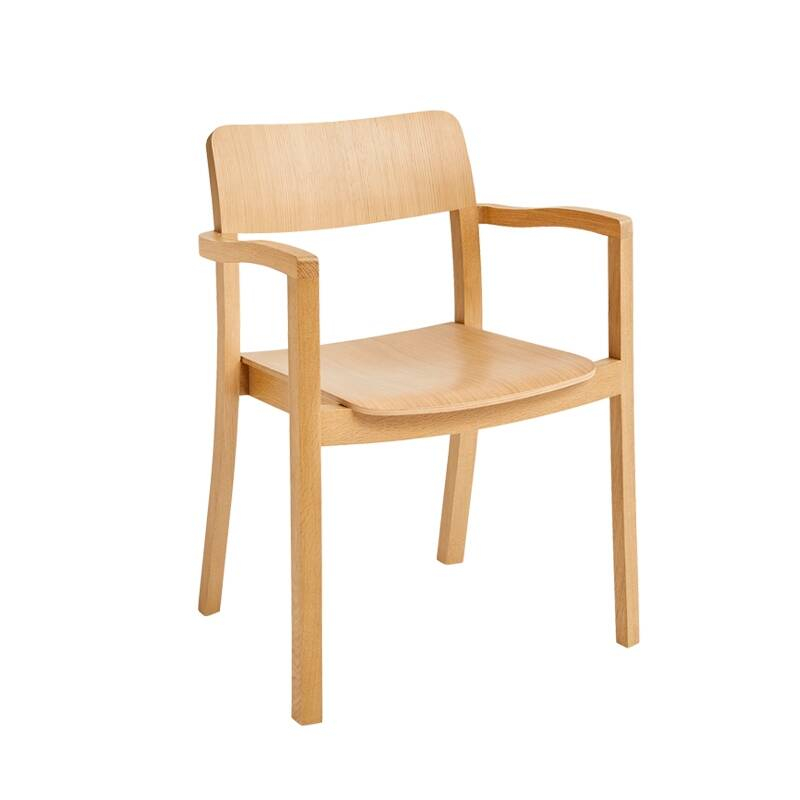 Chaise PASTIS avec accoudoirs Chêne HAY
