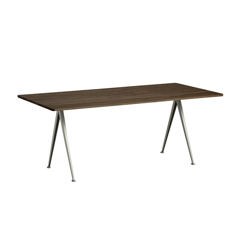 Table PYRAMID 02 Chêne fumé/ beige HAY