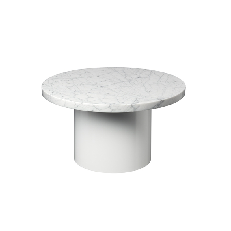 Table basse CT09 ENOKI Ø 55 x H 30 Blanc E15