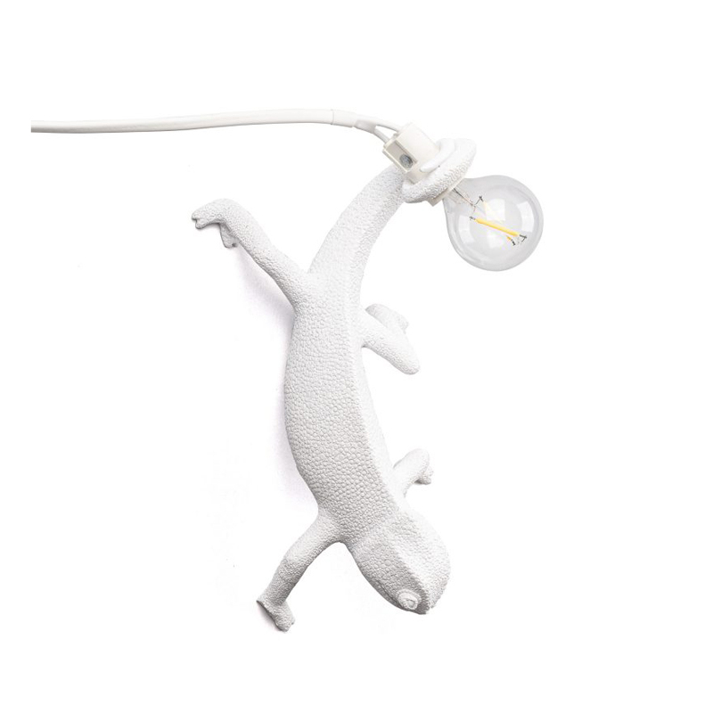 Applique CHAMELEON GOING DOWN USB Blanc SELETTI