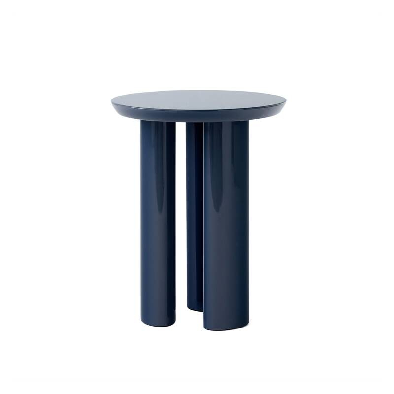 Table d'appoint guéridon TUNG JA3 Bleu acier AND TRADITION