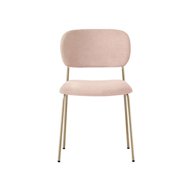 Chaise JAZZ 3719 Lot de 2 Rose G182/ laiton PEDRALI
