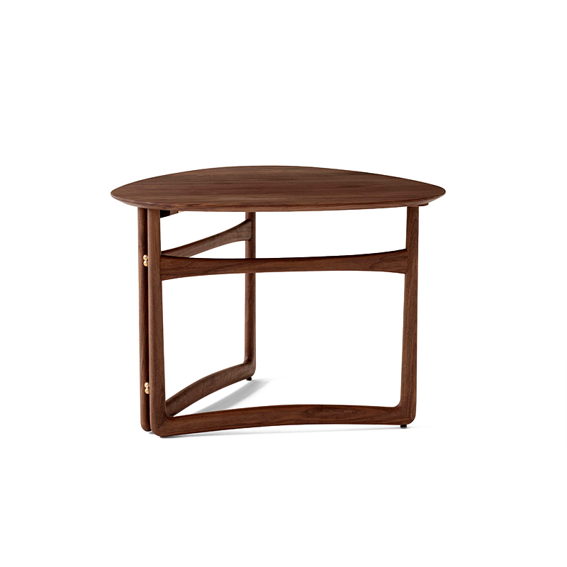 Table d'appoint guéridon DROP LEAF HM5 Noyer AND TRADITION