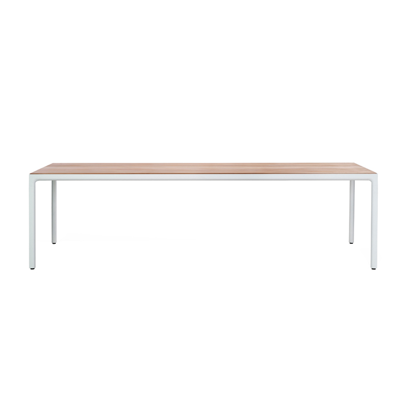Table extérieur Table ILLUM L 267 Teck/Blanc TRIBU