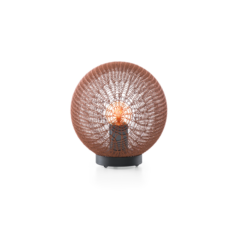 Lampe à poser MADAME LATOQUE Ø 30 Brique TRIBU