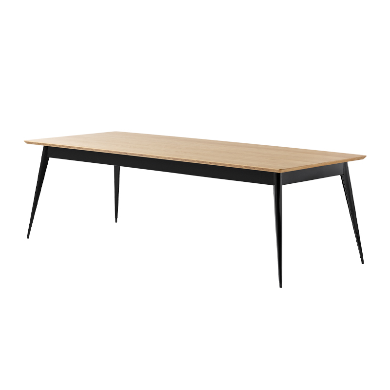 Table Table 55 240x100 plateau chêne Noir TOLIX