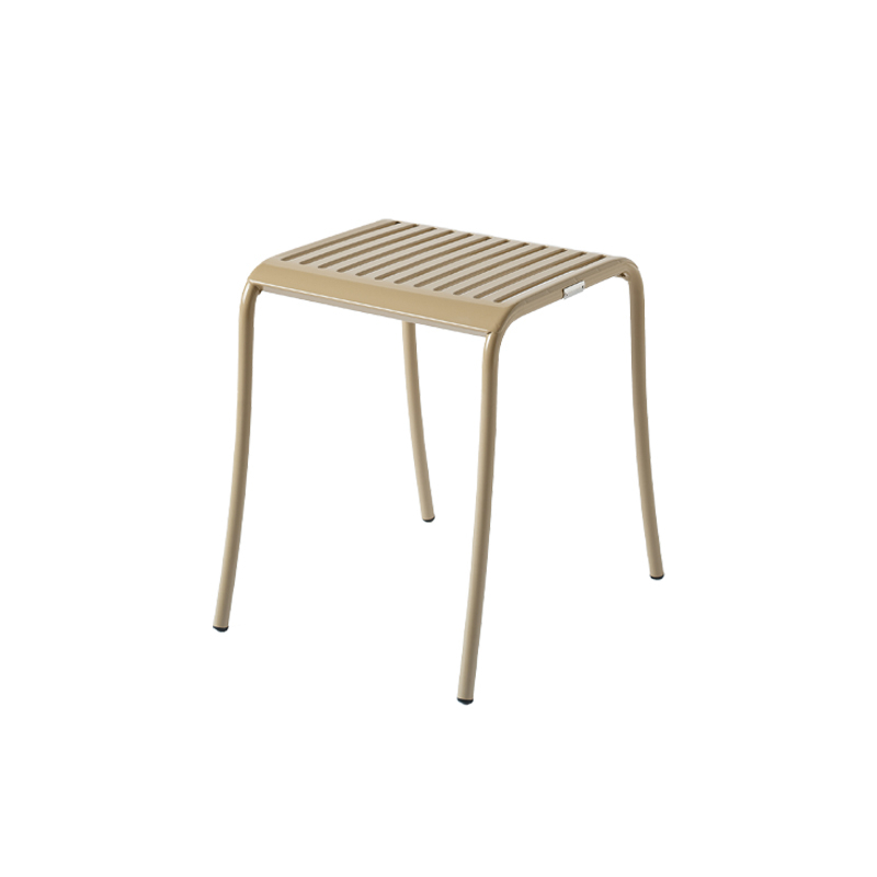 Tabouret extérieur Tabouret PATIO LAMES Beige gris TOLIX