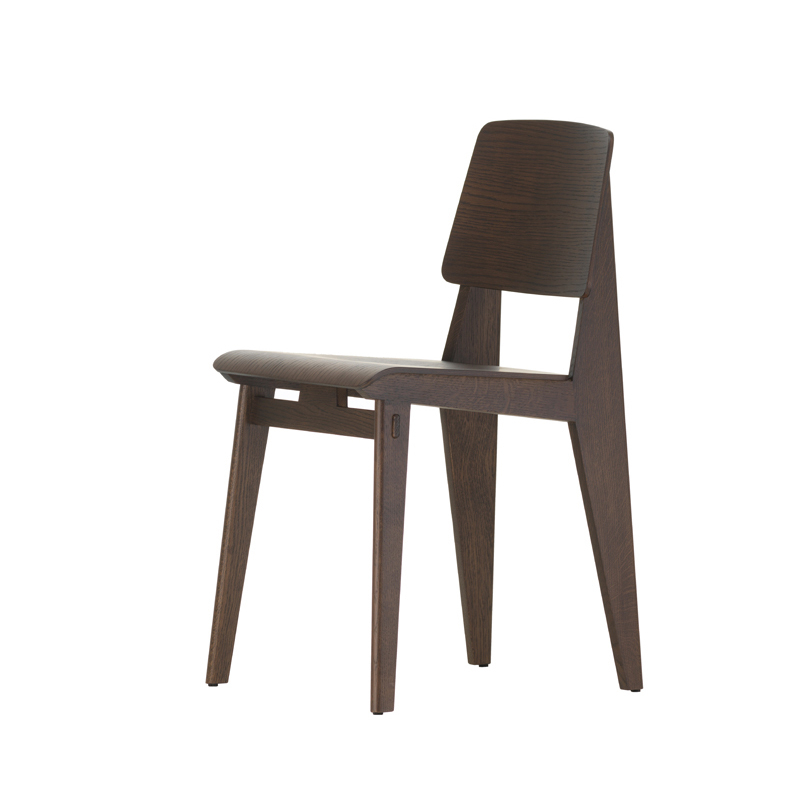 Chaise CHAISE TOUT BOIS Chêne foncé VITRA