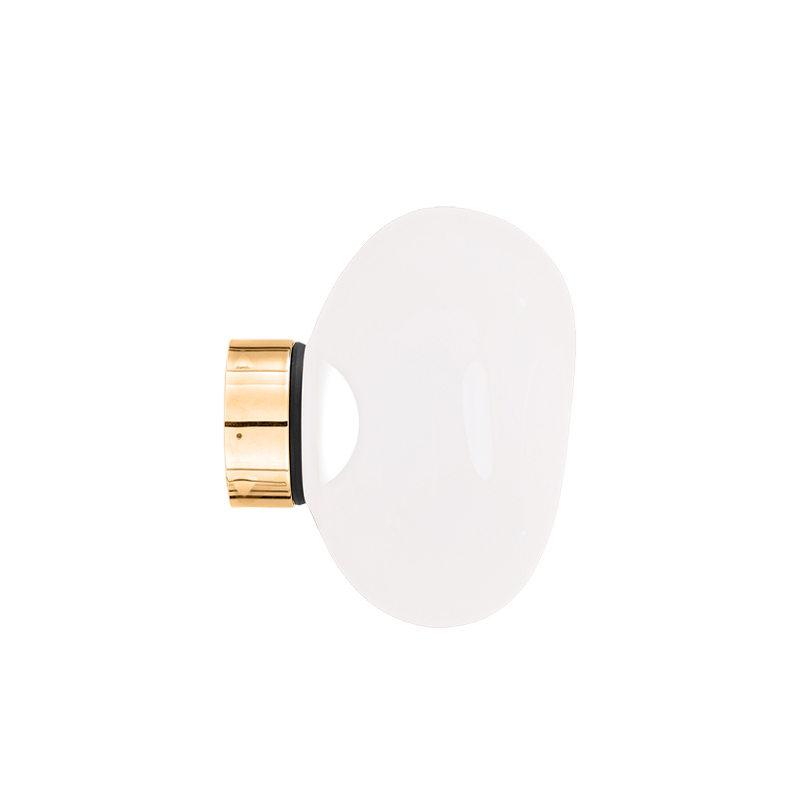 Applique MELT MINI SURFACE LED Opalin/ Or TOM DIXON