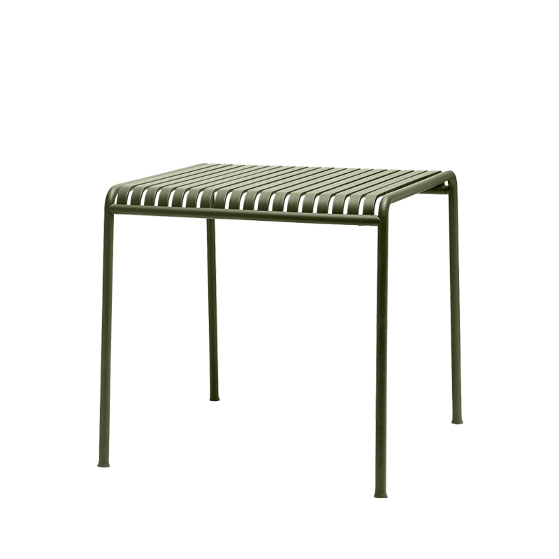 Table extérieur PALISSADE 82x90 Vert olive HAY