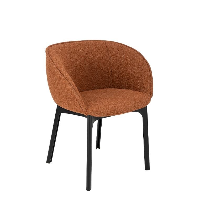 Chaise CHARLA Orsetto Orsetto rouge orangé KARTELL