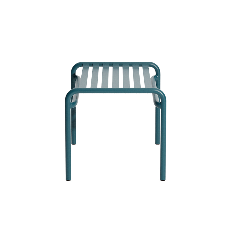 Tabouret extérieur WEEK-END repose-pieds Bleu océan PETITE FRITURE