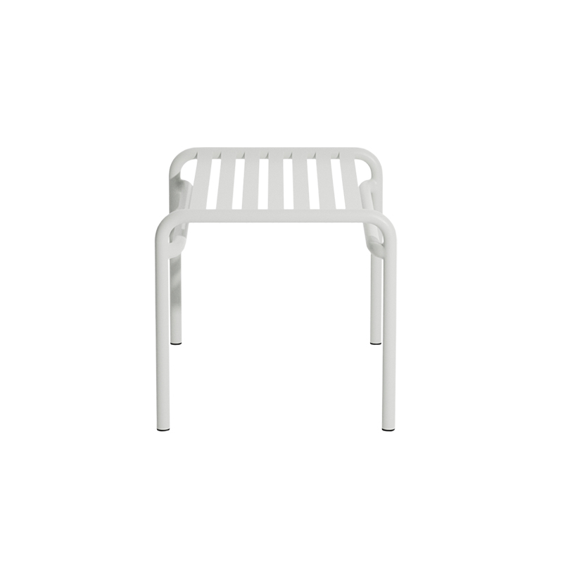 Tabouret extérieur WEEK-END repose-pieds Gris perle PETITE FRITURE