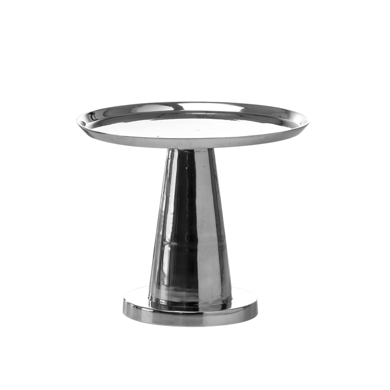 Table d'appoint guéridon NEXT 144 Aluminium poli GERVASONI
