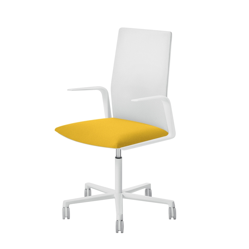 Fauteuil de bureau KINESIT avec accoudoirs Jaune 457 ARPER