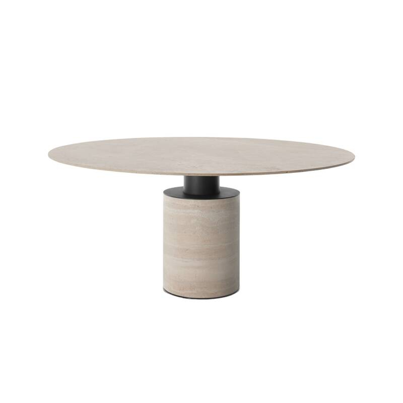 Table CRESO Ø 130 Travertin ACERBIS