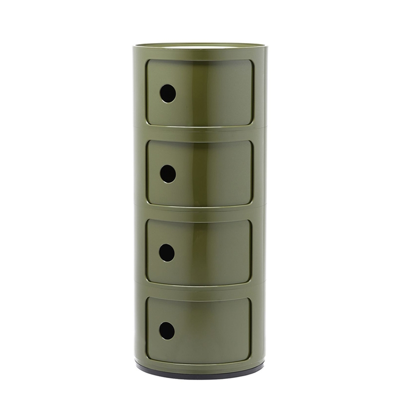 Meuble de rangement COMPONIBILI 4 tiroirs Vert KARTELL