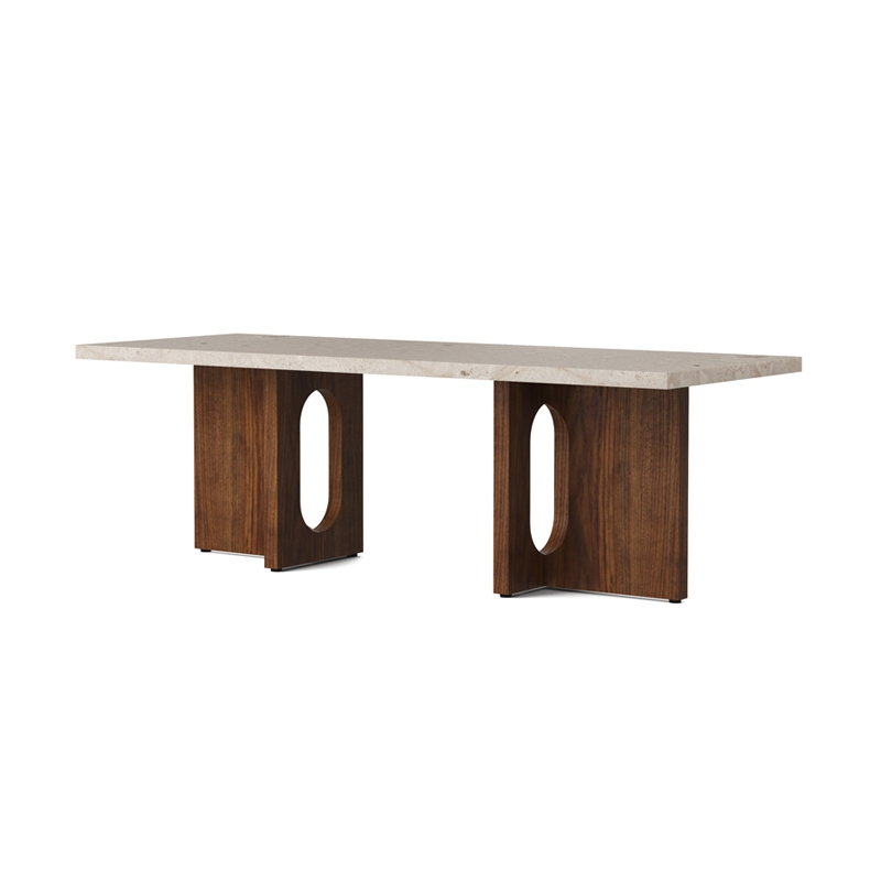 Table basse ANDROGYNE bois & pierre Pierre Kunis Breccia/ noyer AUDO COPENHAGEN