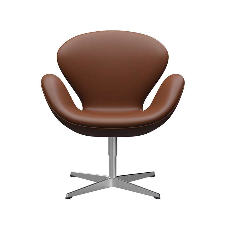 Fauteuil CYGNE Cuir Cognac FRITZ HANSEN