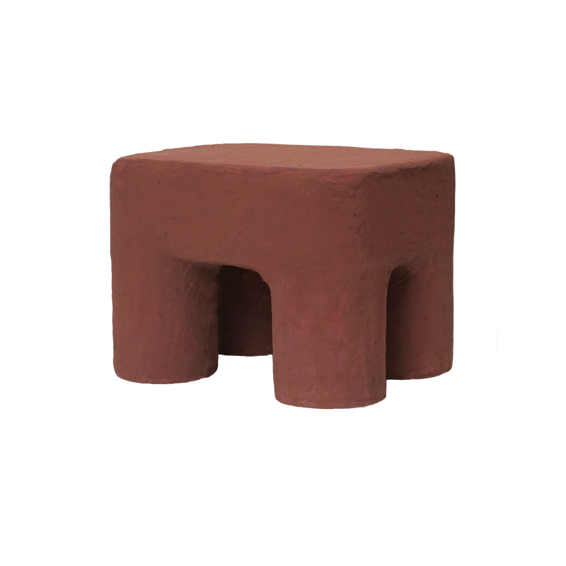 Siège enfant Tabouret PODO Brun rouge FERM LIVING