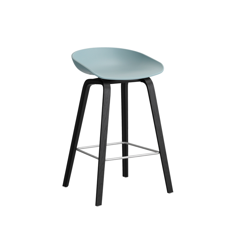 Tabouret haut ABOUT A STOOL AAS 32 H65 Dusty blue HAY