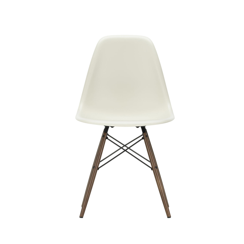 Chaise EAMES PLASTIC CHAIR DSW érable foncé Gris galet RE VITRA