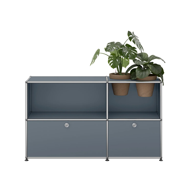 Meuble de rangement USM HALLER M57 Gris moyen USM HALLER