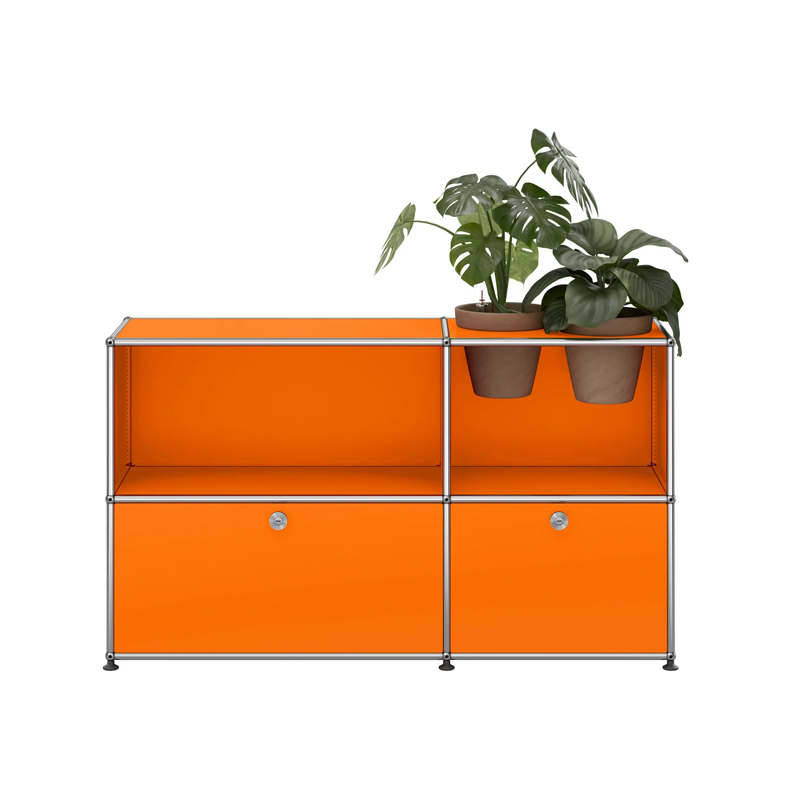 Meuble de rangement USM HALLER M57 Orange pur USM HALLER