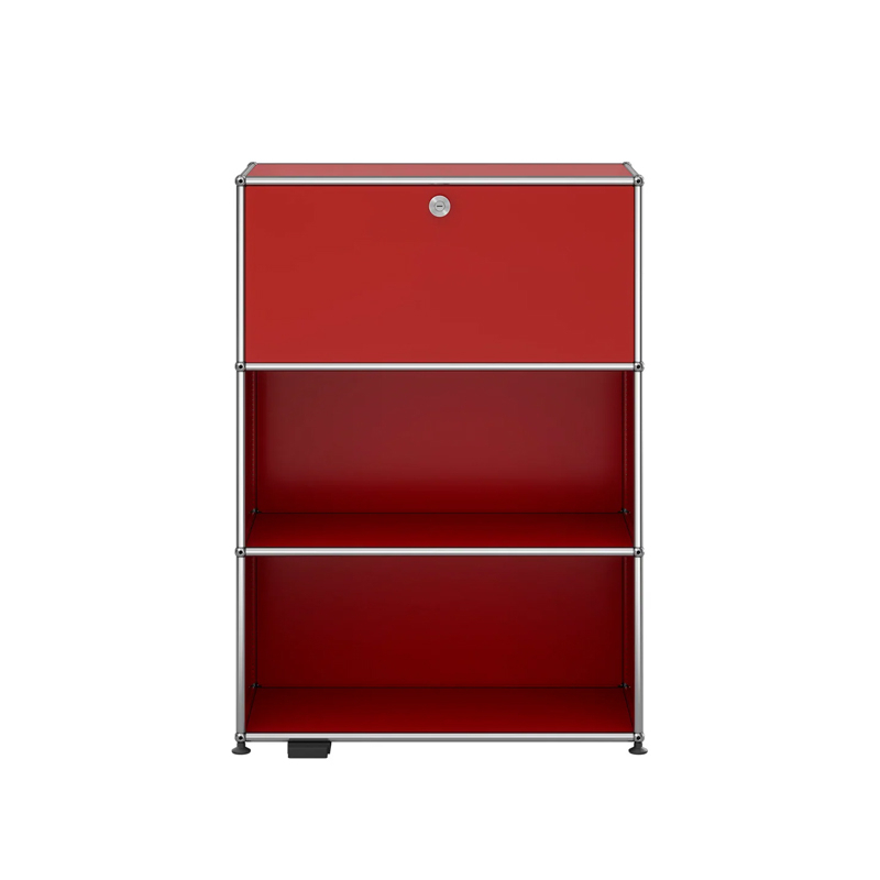 Meuble de rangement USM HALLER E M58 Rouge rubis USM USM HALLER