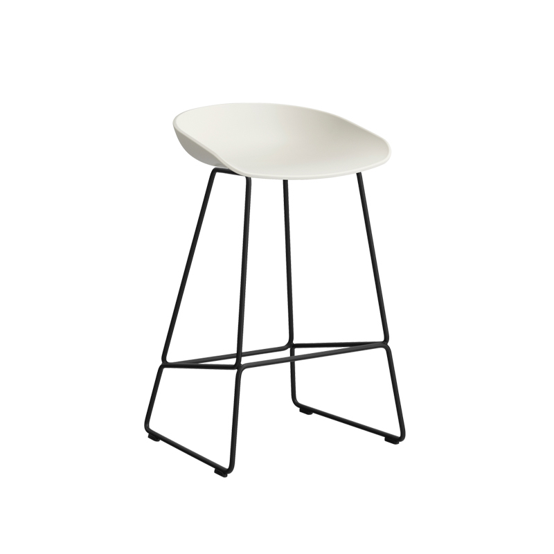 Tabouret haut ABOUT A STOOL AAS 38 H65 Melange cream HAY