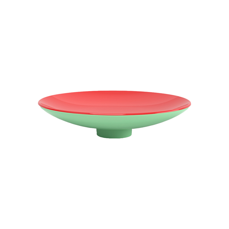 Centre de table & corbeille Coupe CUCULIA Intérieur rouge / extérieur vert ZANOTTA
