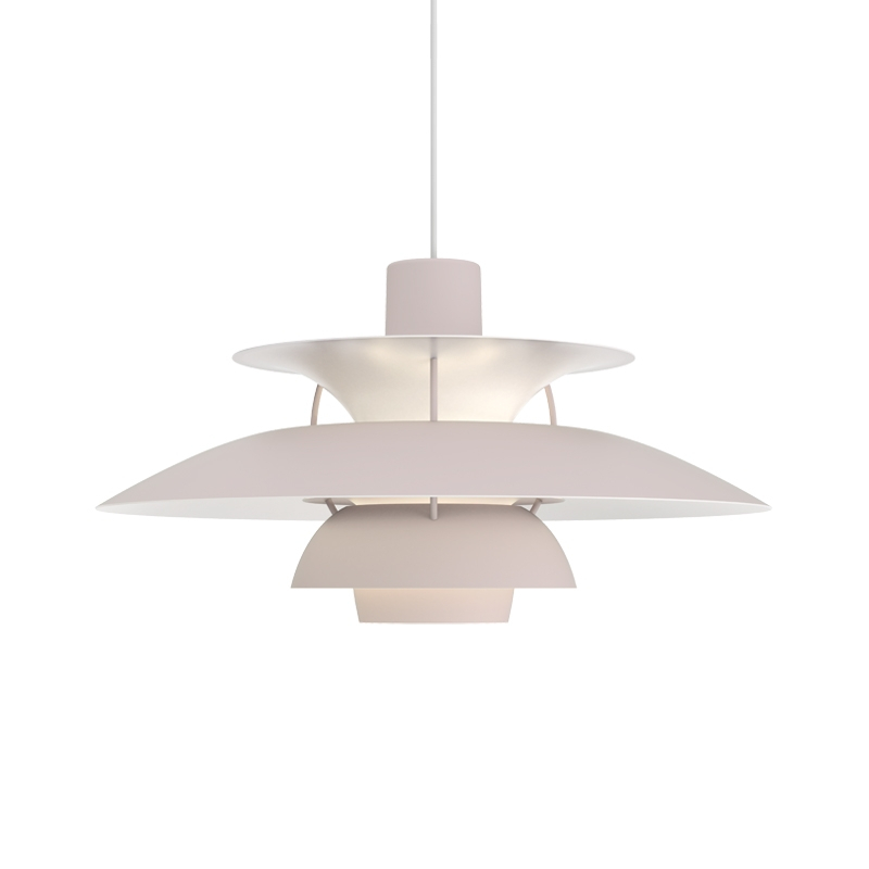 Suspension PH 5 Monochrome gris oyster LOUIS POULSEN