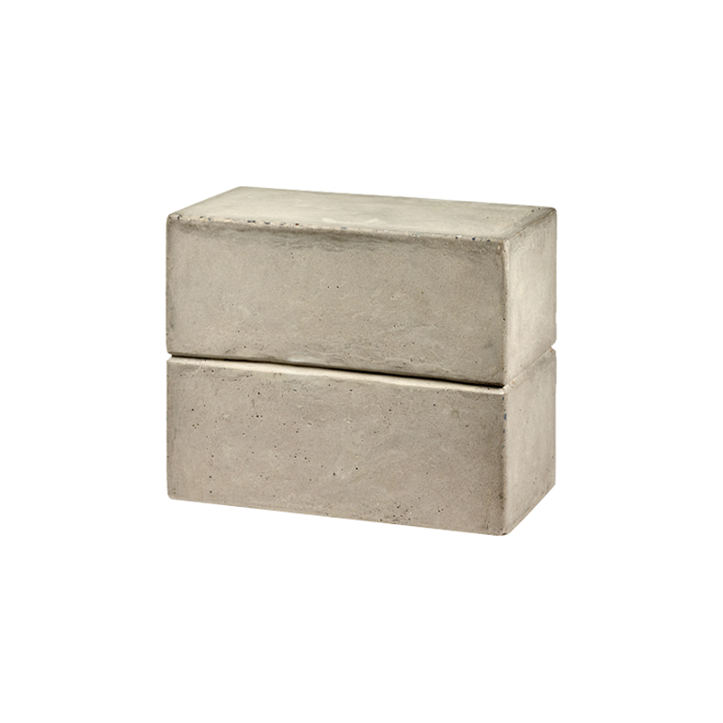 Tabouret PAWN CONCRETE RECTANGULAR Béton gris clair SERAX