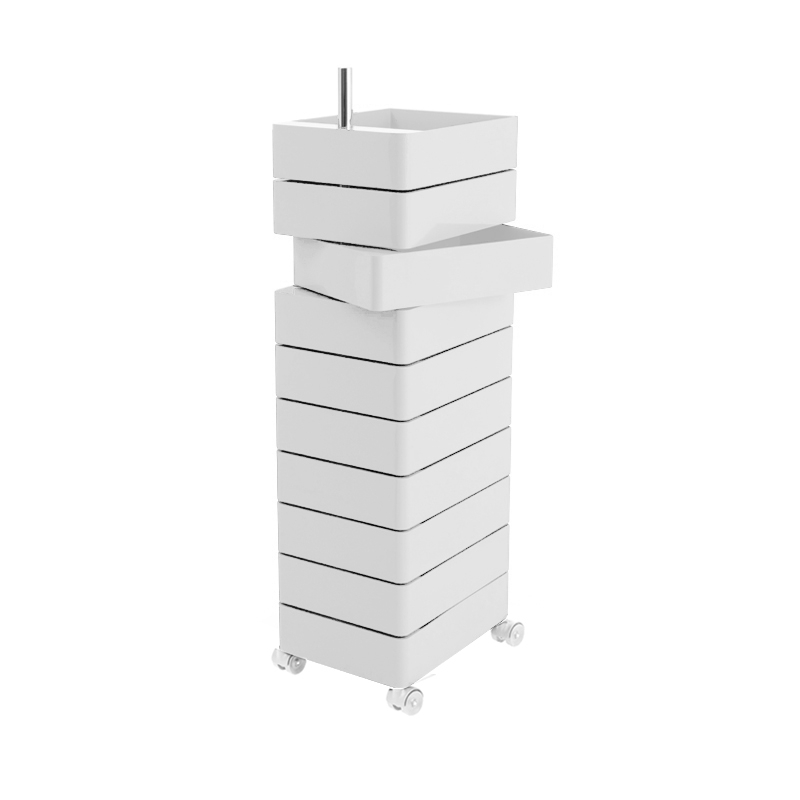 Meuble de rangement 360° 10 tiroirs Blanc MAGIS