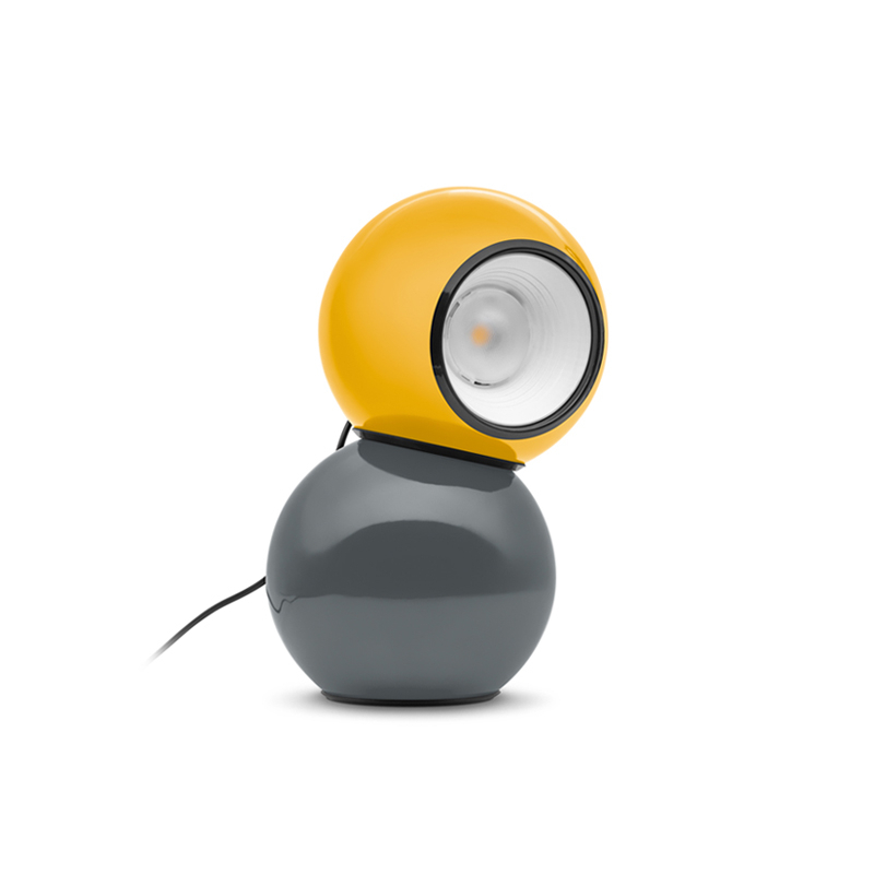 Lampe à poser GRAVITINO 541 Gris et jaune STILNOVO