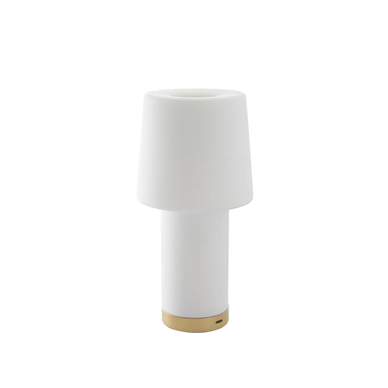 Lampe à poser CAMEO Blanc/ laiton FONTANA ARTE