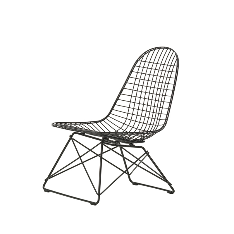 Fauteuil EAMES WIRE CHAIR LKR Noir VITRA