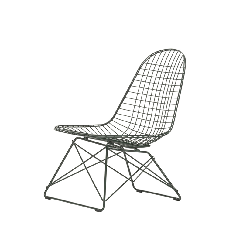 Fauteuil EAMES WIRE CHAIR LKR Vert foncé VITRA