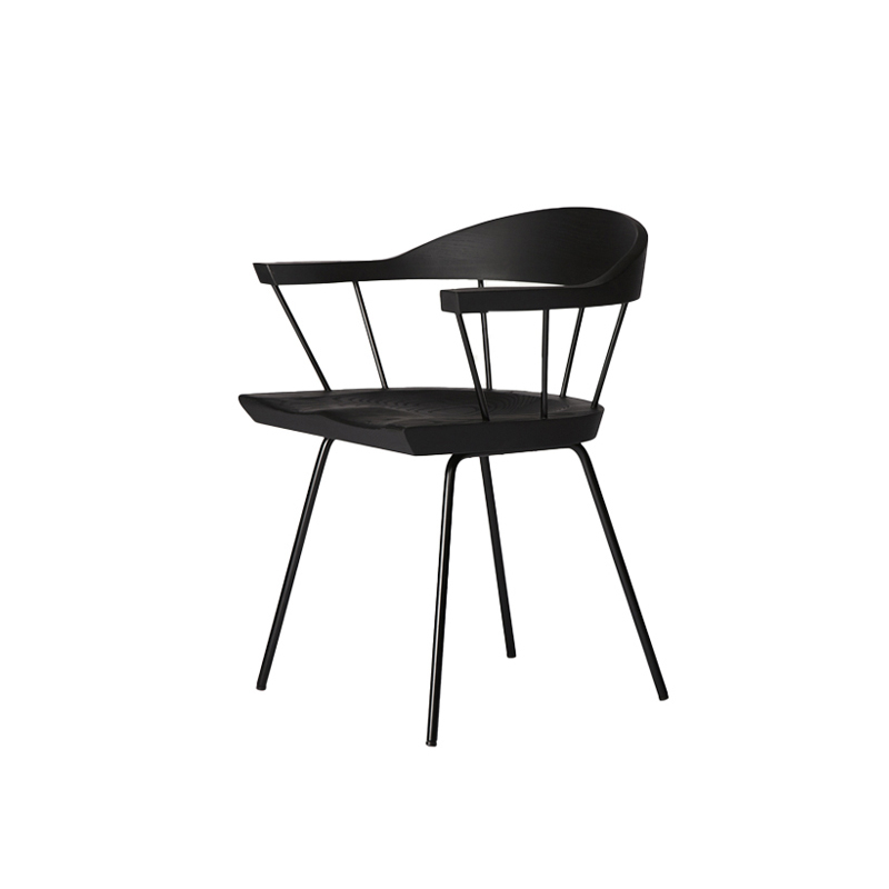 Chaise SPINDLE Frêne ébène/ noir BASSAMFELLOWS