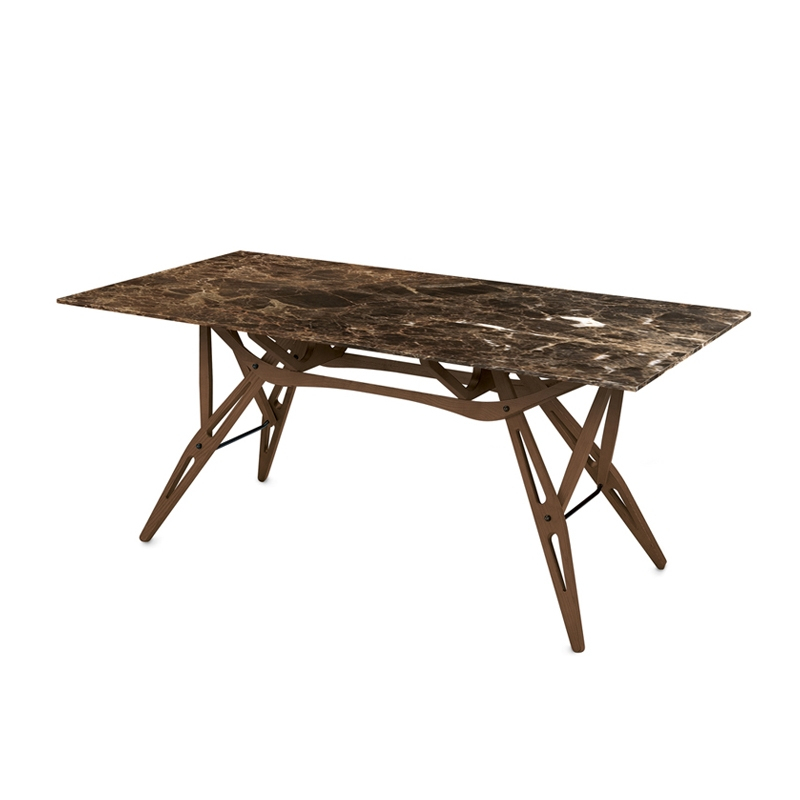 Table REALE Marbre Marbre Emperador ZANOTTA