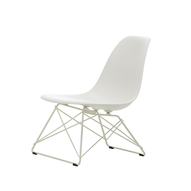Fauteuil EAMES PLASTIC CHAIR LSR Blanc RE/ blanc finition époxy VITRA