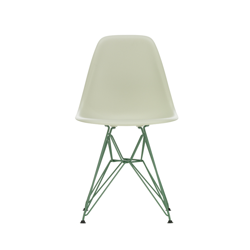 Chaise EAMES PLASTIC CHAIR DSR COLOURS Gris galet RE/ vert mousse Eames VITRA
