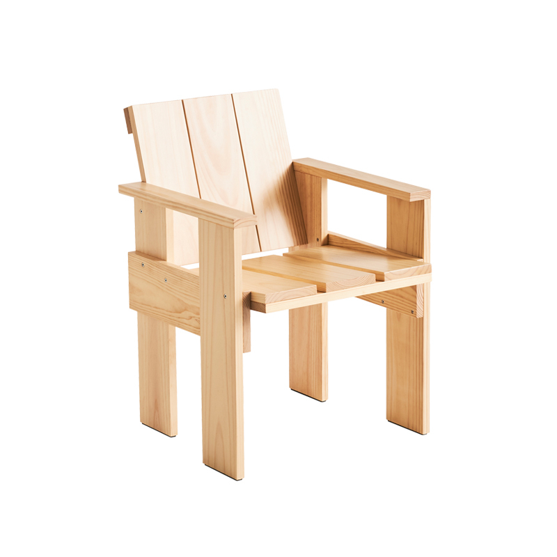 Chaise extérieur Petit fauteuil CRATE Pin HAY