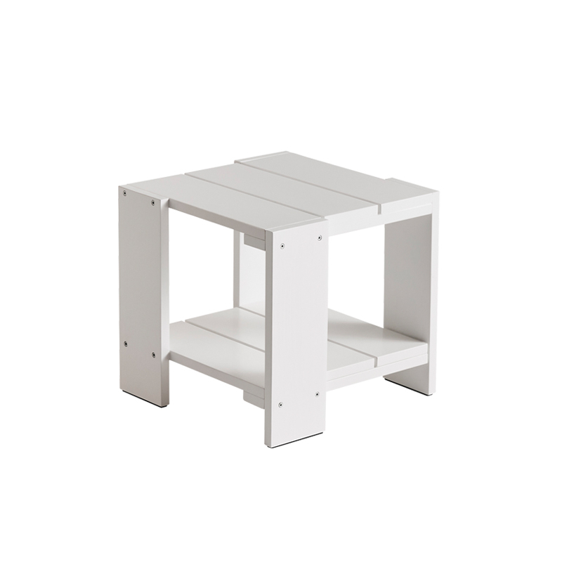 Table basse extérieur Table d'appoint CRATE Blanc HAY