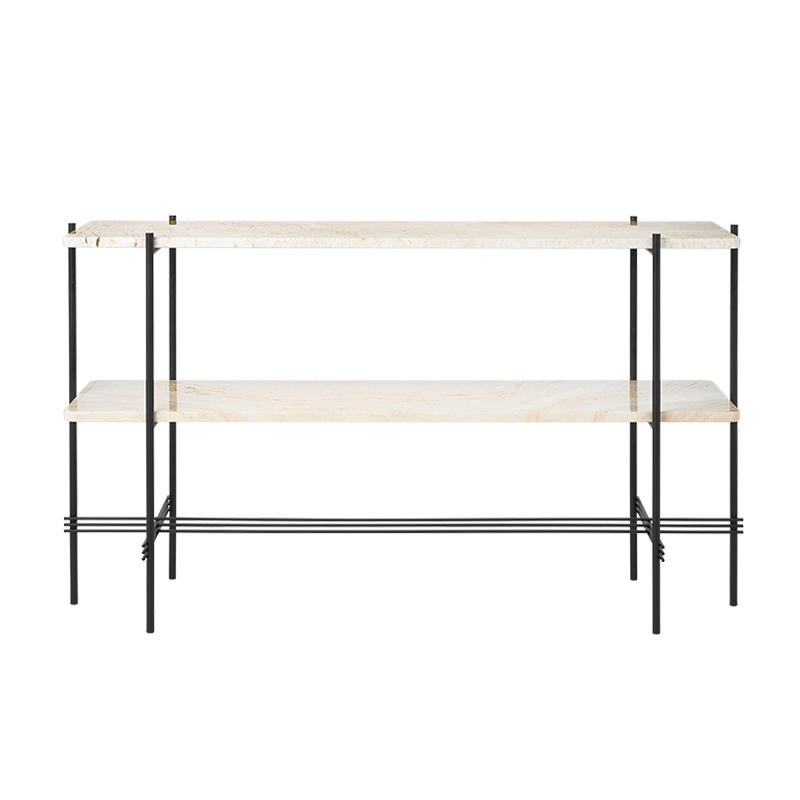 Console TS H 72 Travertin blanc neutre GUBI