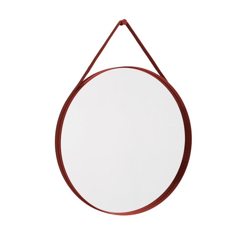 Miroir Miroir STRAP NO 2 Ø 70 Rouge HAY