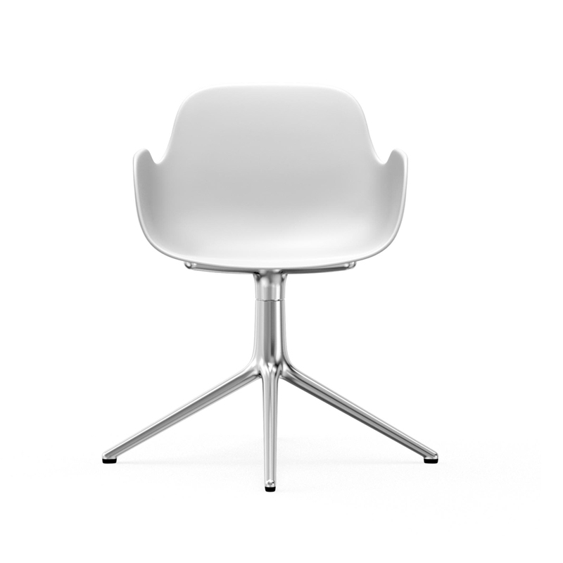 Chaise FORM ARMCHAIR piètement central Blanc Normann Copenhagen