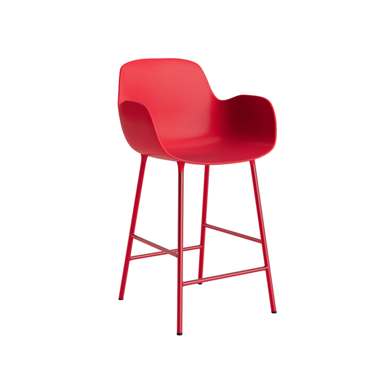 Tabouret haut FORM BAR ARMCHAIR Rouge vif  Normann Copenhagen