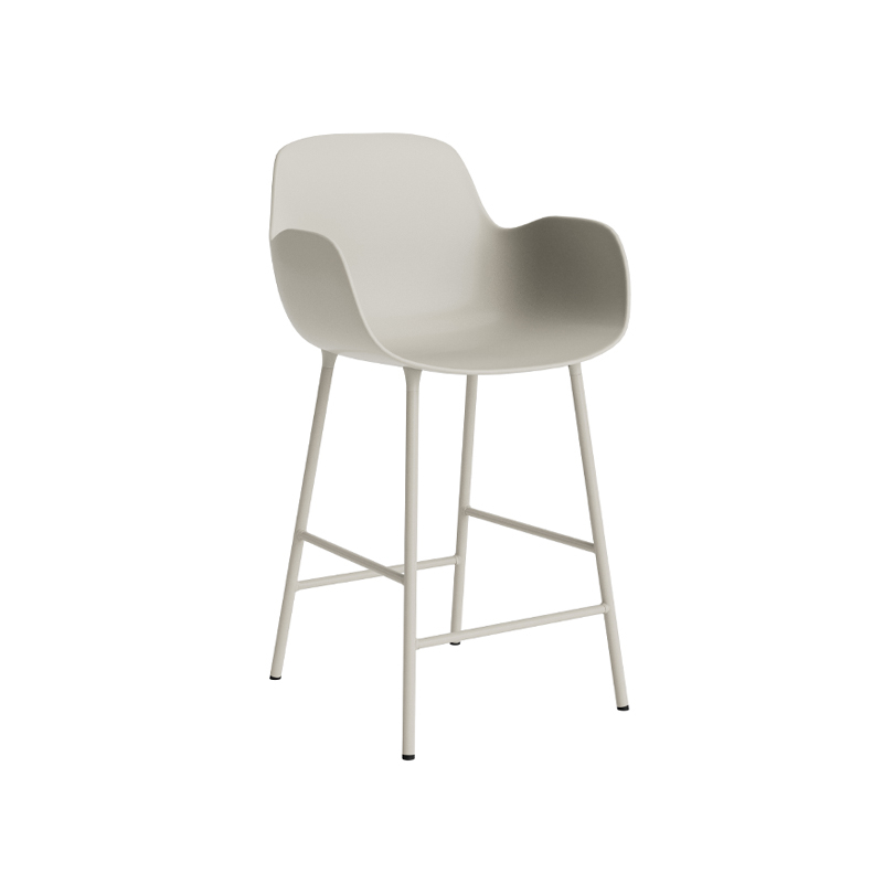 Tabouret haut FORM BAR ARMCHAIR Gris chaud Normann Copenhagen