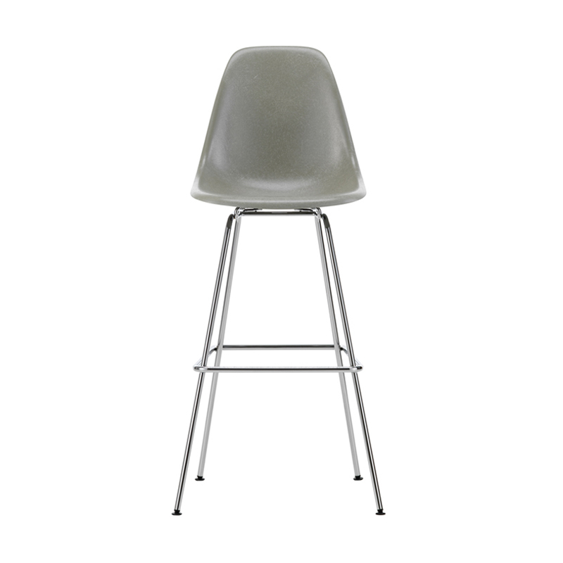 Tabouret haut EAMES FIBERGLASS STOOL High Terre d'ombre Eames VITRA